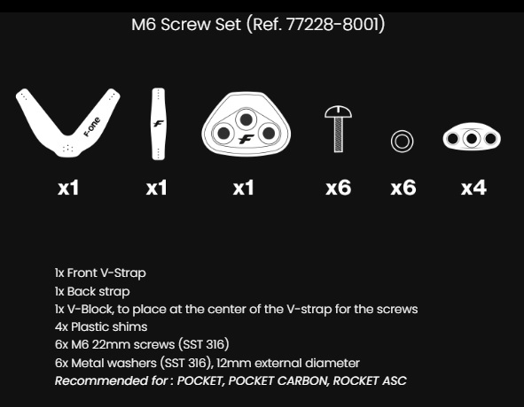 (image for) F-ONE Foil Board V-Straps Set